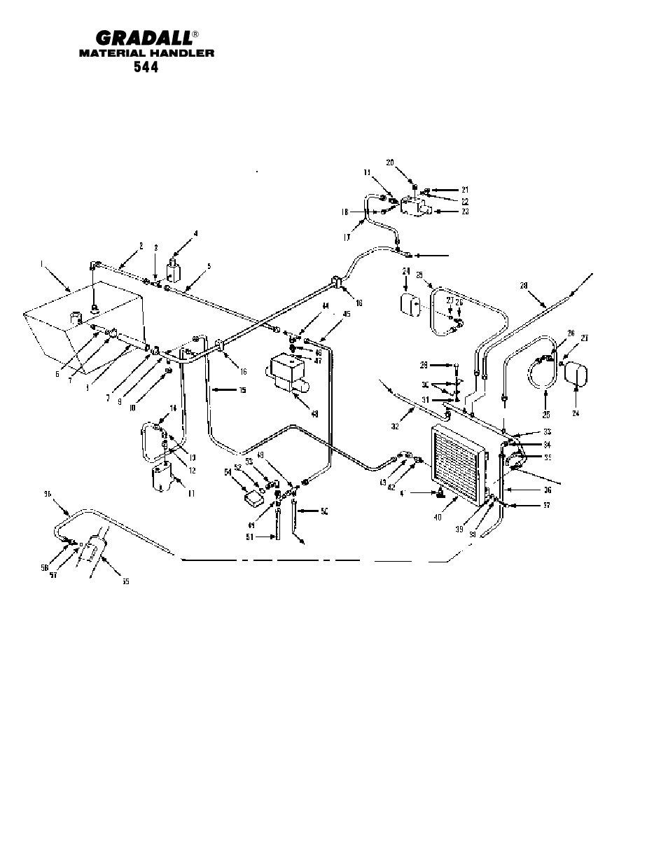 Hydraulic circuits dump circuit | Gradall 544 User Manual | Page 113 / 209