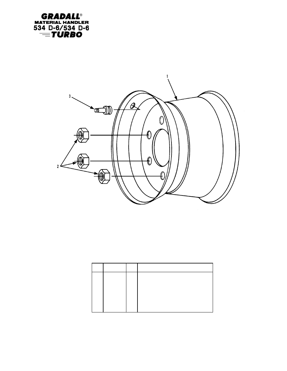 Drive train wheels & tires | Gradall 534D-6T Parts Manual User Manual | Page 101 / 258