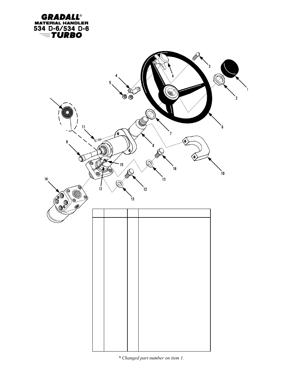 Tie strap & boot kit, Controls steering column & attaching parts | Gradall 534D-6T Parts Manual User Manual | Page 107 / 258