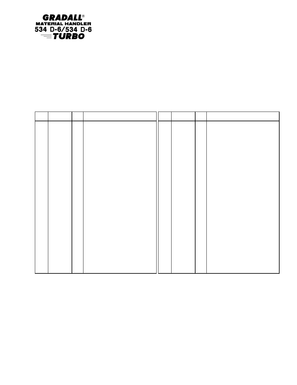 Controls floorplate components | Gradall 534D-6T Parts Manual User Manual | Page 109 / 258