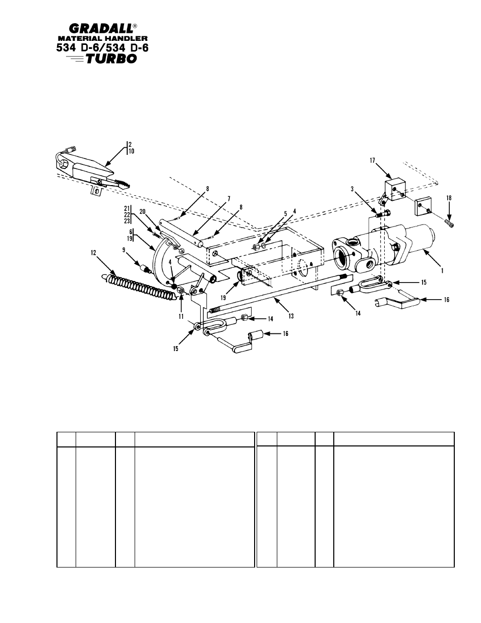 Controls brake & inching linkage | Gradall 534D-6T Parts Manual User Manual | Page 110 / 258