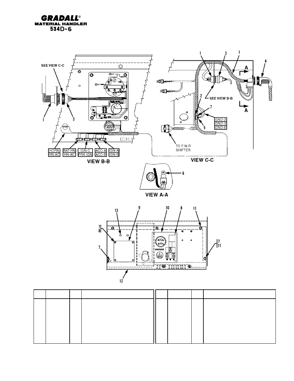 Section 11 electrical, Electrical dash panel assembly | Gradall 534D-6T Parts Manual User Manual | Page 171 / 258