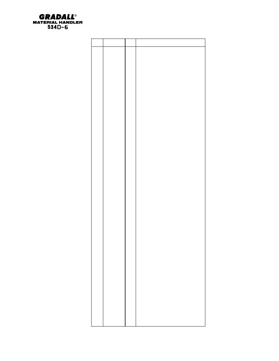 Gradall 534D-6T Parts Manual User Manual | Page 204 / 258