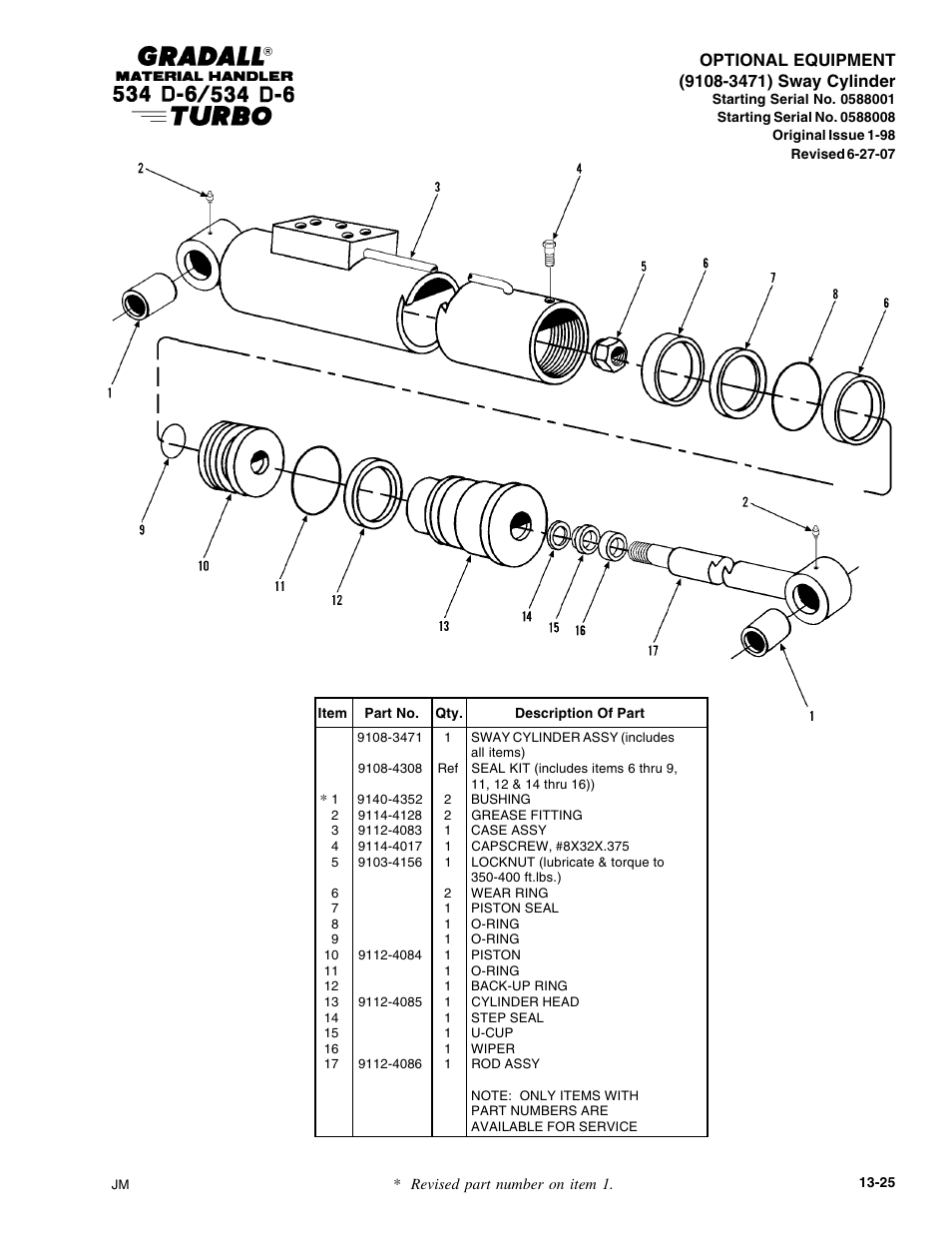 Gradall 534D-6T Parts Manual User Manual | Page 231 / 258