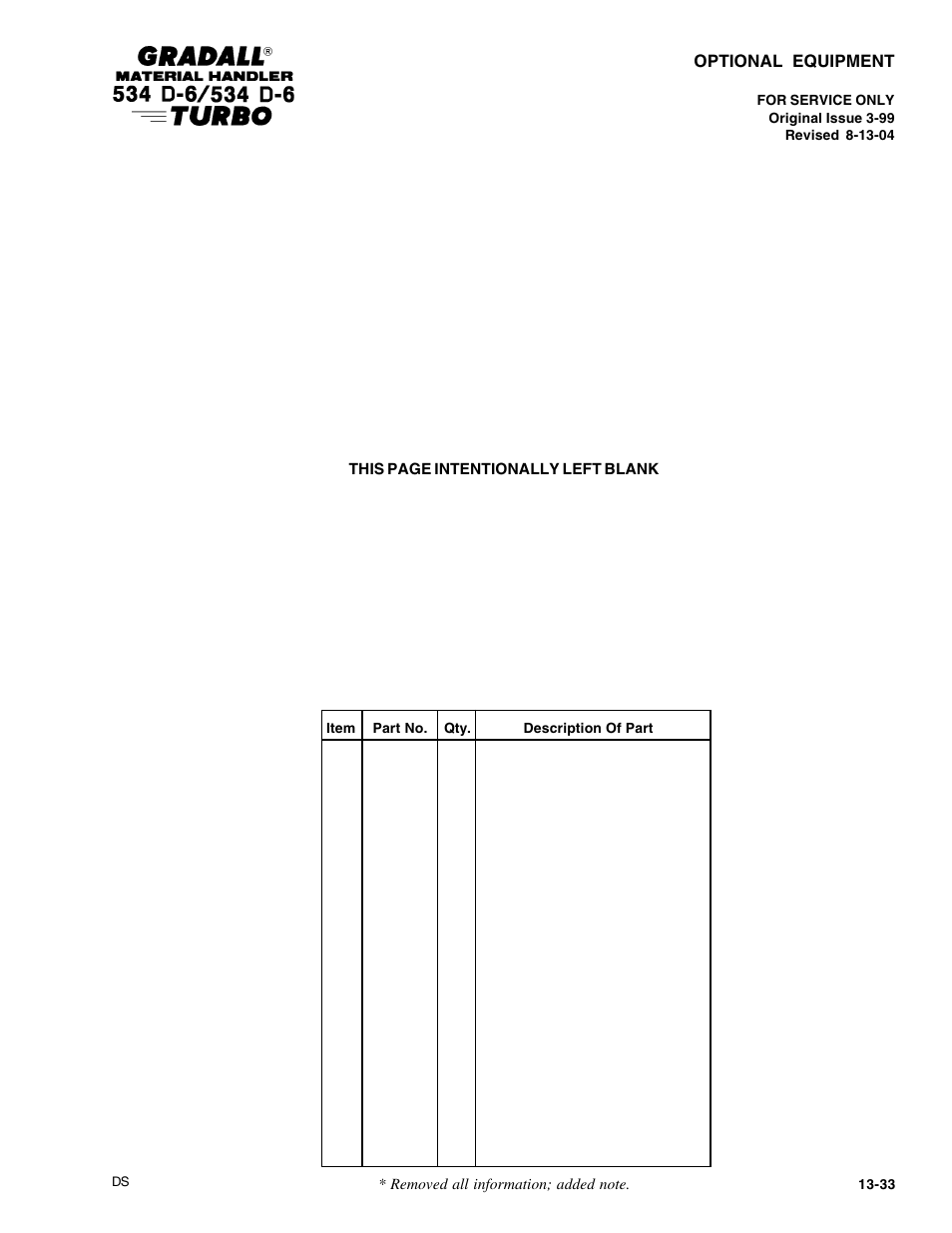 Gradall 534D-6T Parts Manual User Manual | Page 243 / 258