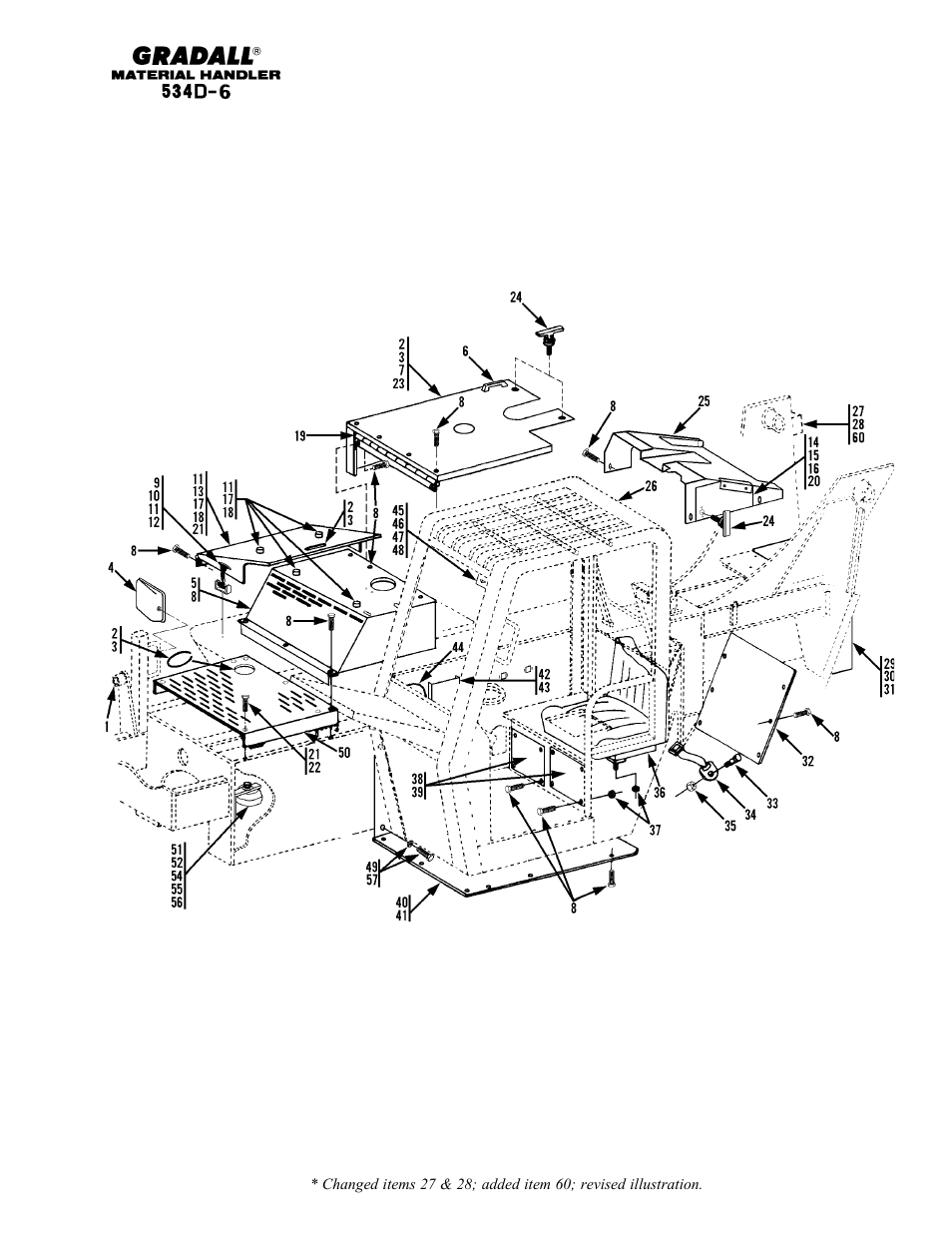 Section 2 chassis & attaching parts | Gradall 534D-6T Parts Manual User Manual | Page 25 / 258