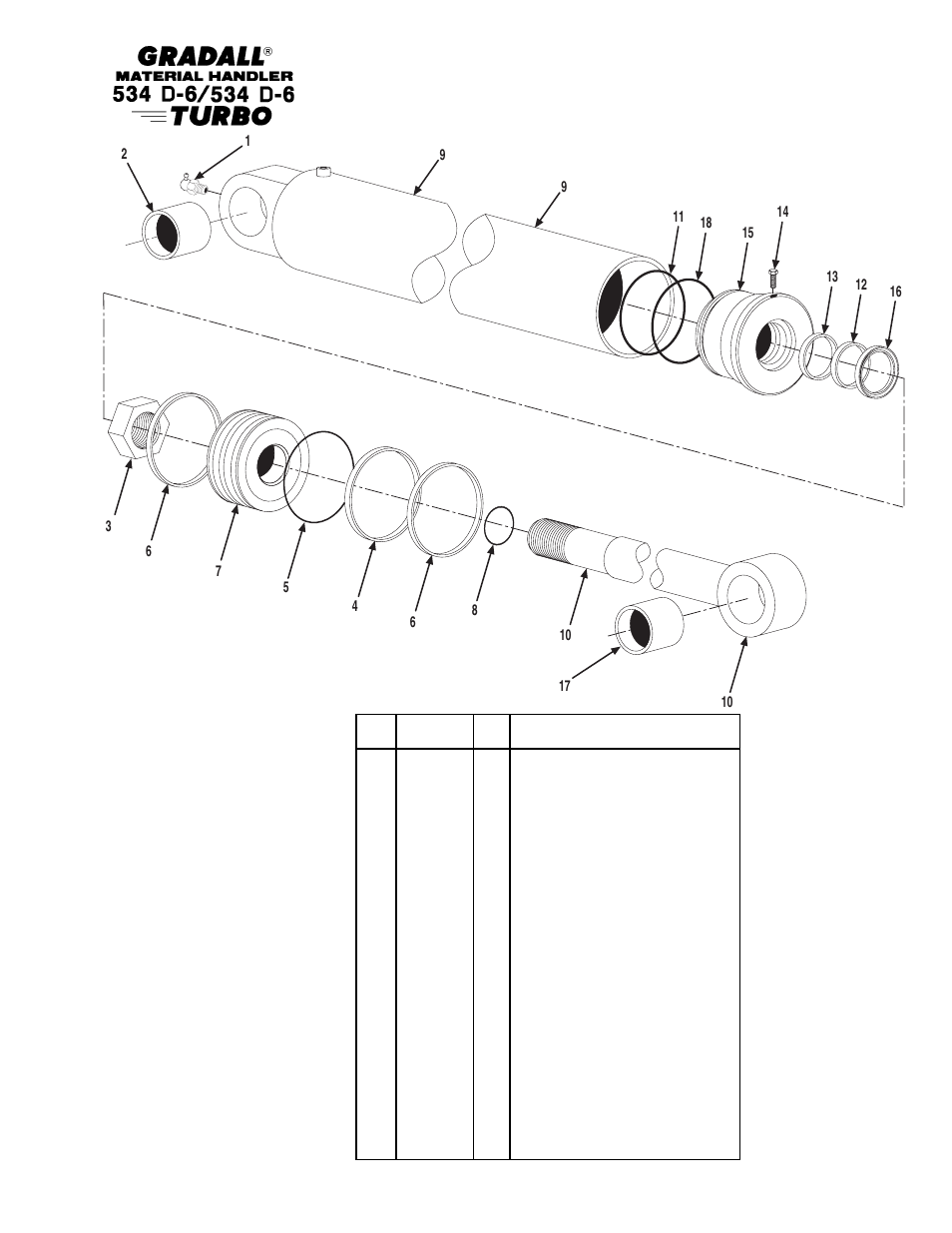 Gradall 534D-6T Parts Manual User Manual | Page 252 / 258