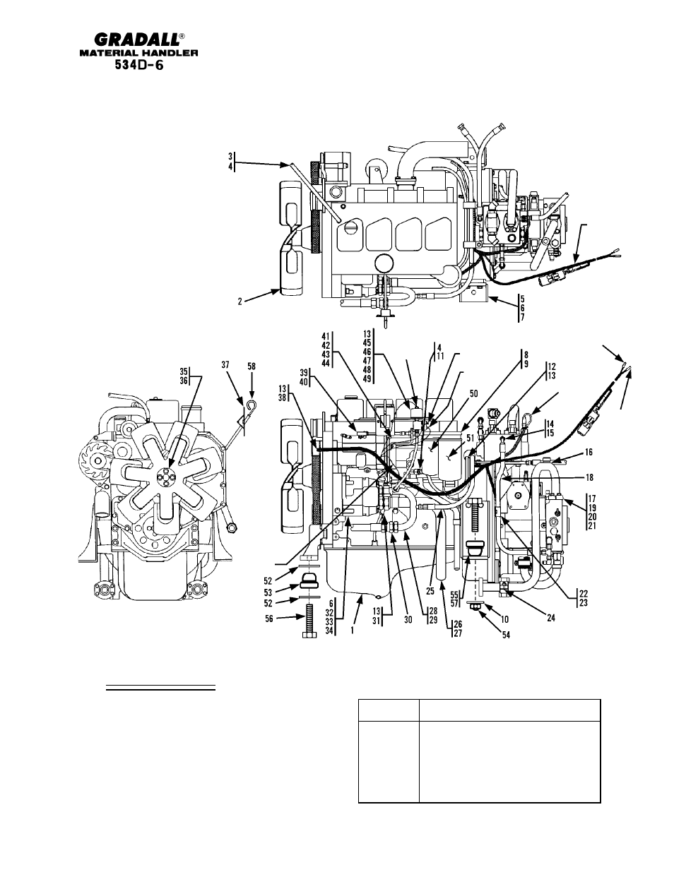 Section 5 engine & attaching parts | Gradall 534D-6T Parts Manual User Manual | Page 55 / 258