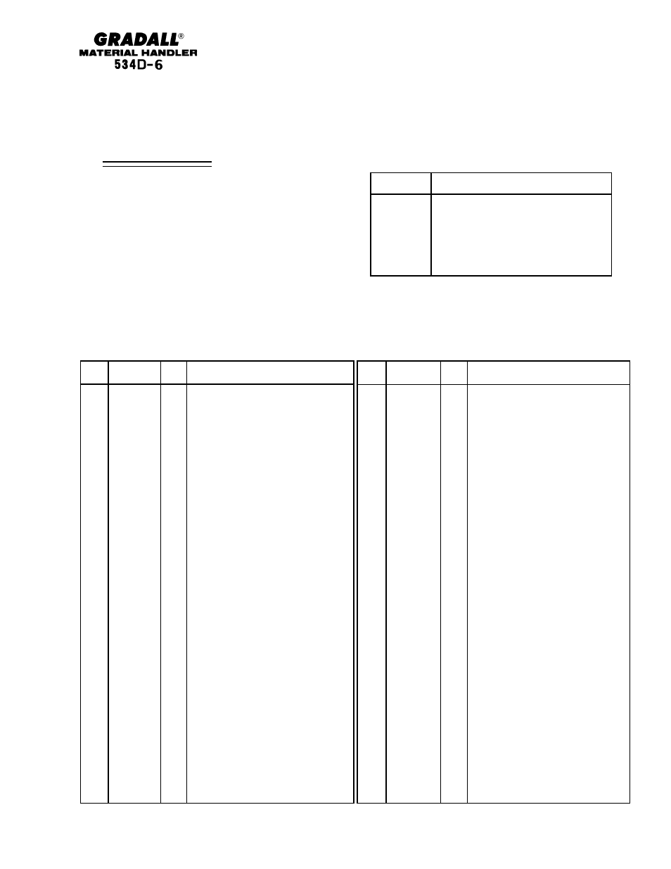 Gradall 534D-6T Parts Manual User Manual | Page 56 / 258