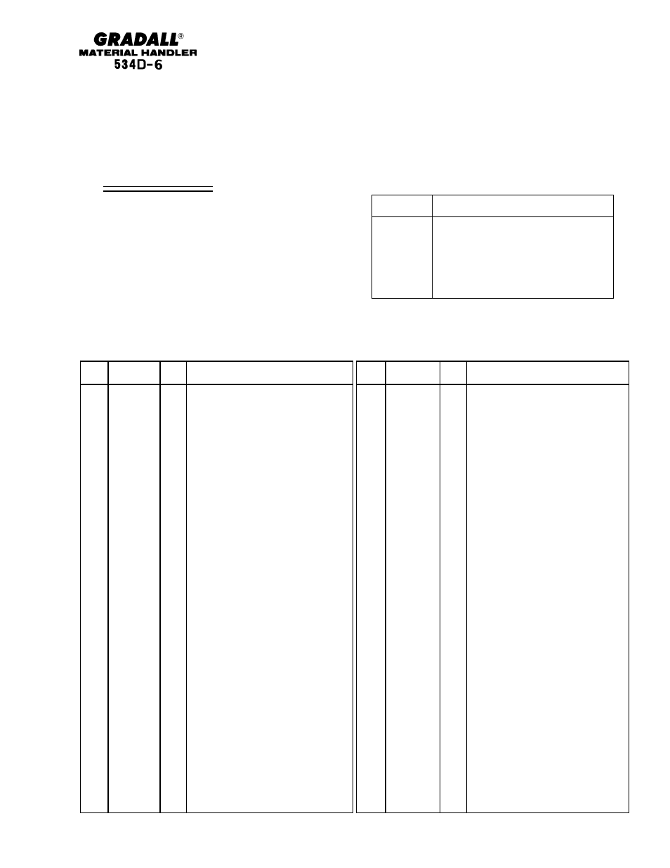 Gradall 534D-6T Parts Manual User Manual | Page 58 / 258