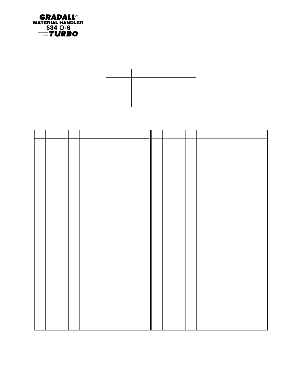 Gradall 534D-6T Parts Manual User Manual | Page 62 / 258