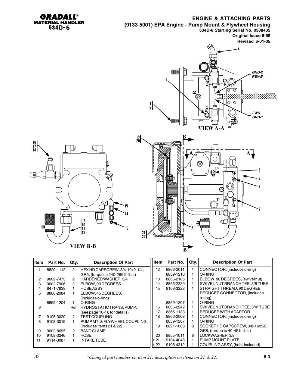 Gradall 534D-6T Parts Manual User Manual | Page 77 / 258