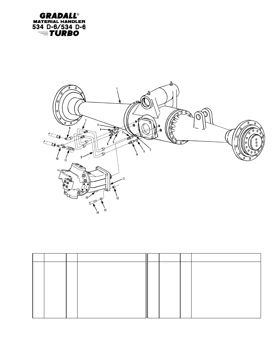 Section 6 drive train | Gradall 534D-6T Parts Manual User Manual | Page 95 / 258