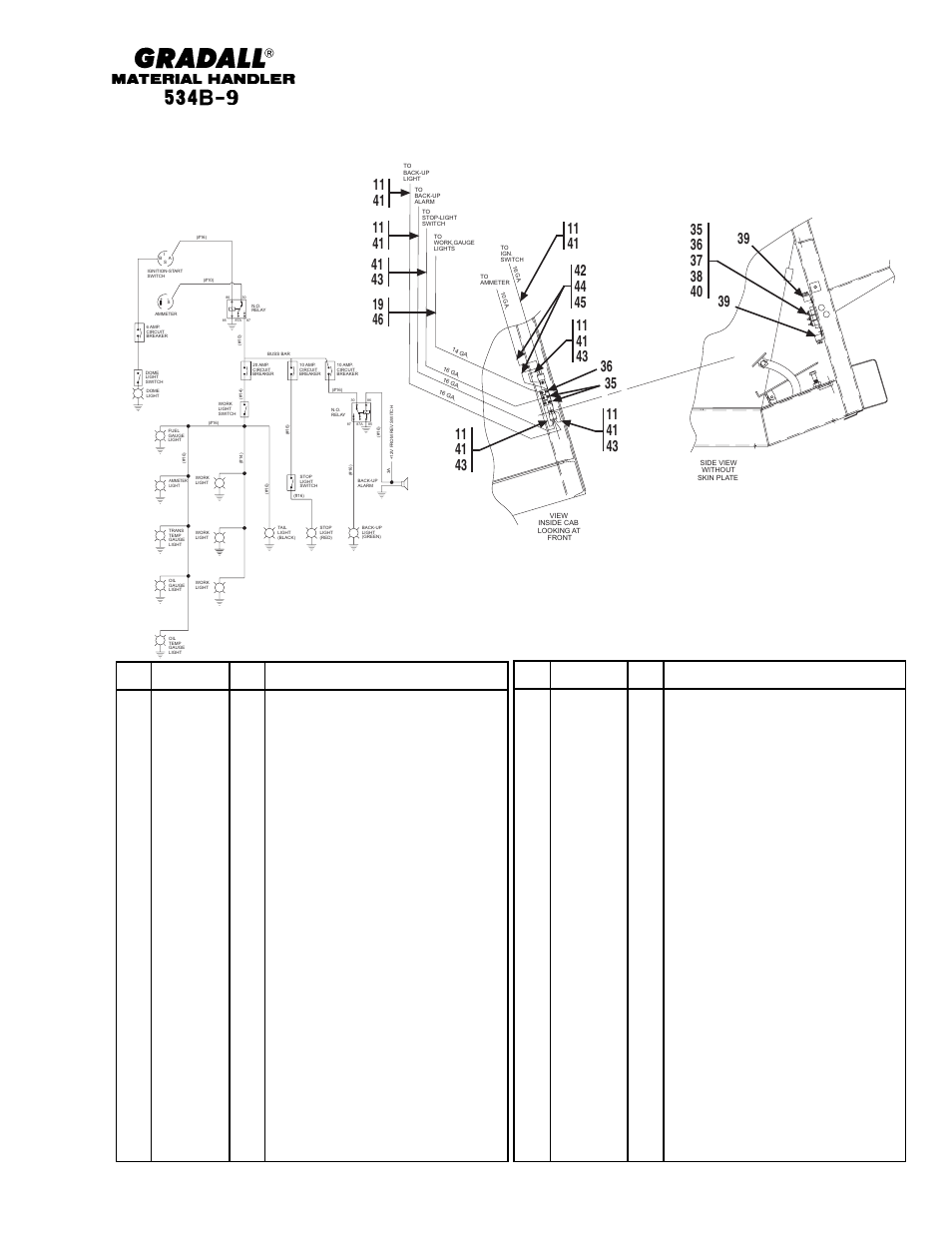 Item part no. qty. description of part, Svc 13-26 | Gradall 534B-9 Parts Manual User Manual | Page 190 / 192