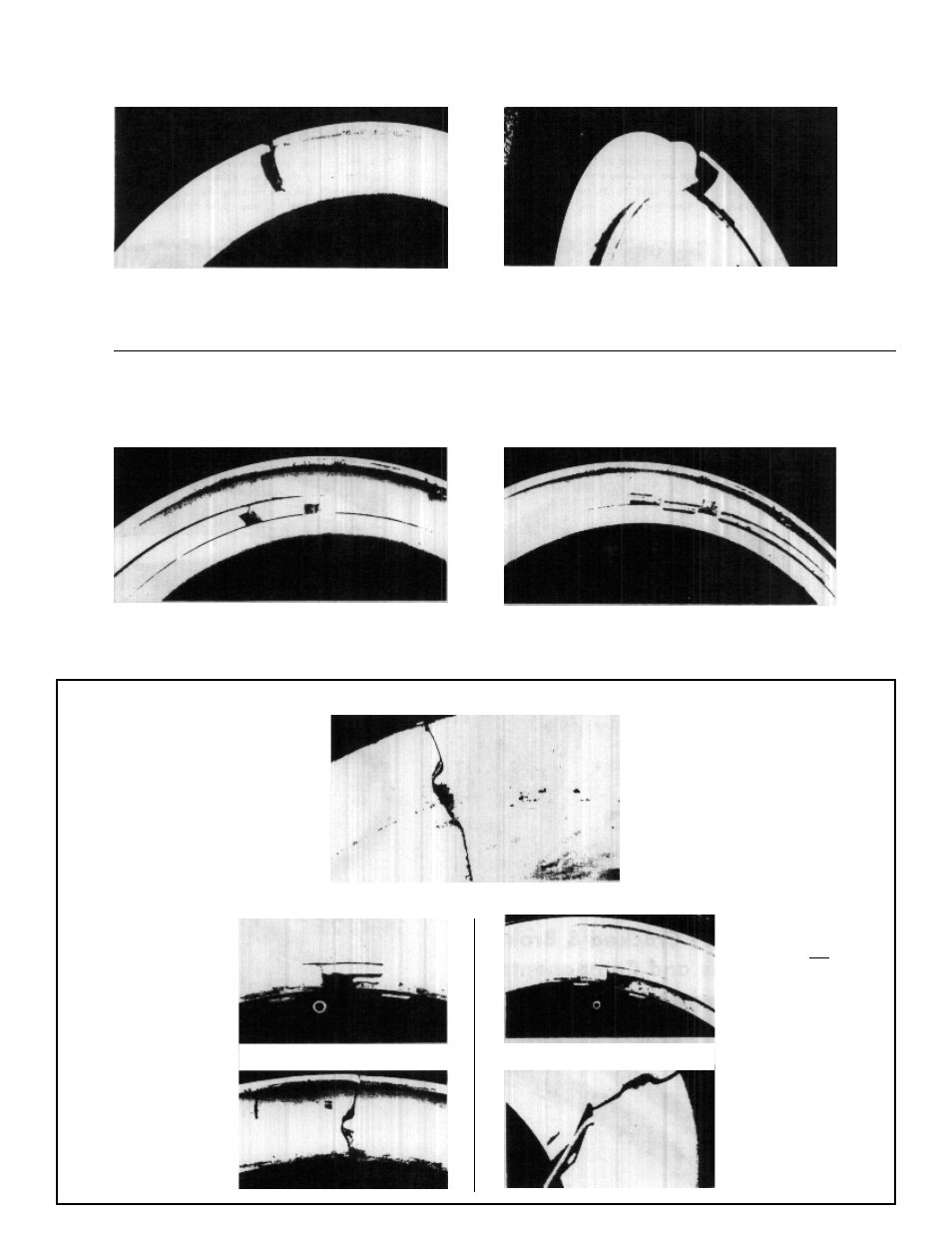 Two-piece rims correct, Incorrect, Three-piece rims correct | Kw, kb, kwx type rims incorrect, Correct incorrect | Gradall LOED 534A Service Manual User Manual | Page 16 / 91