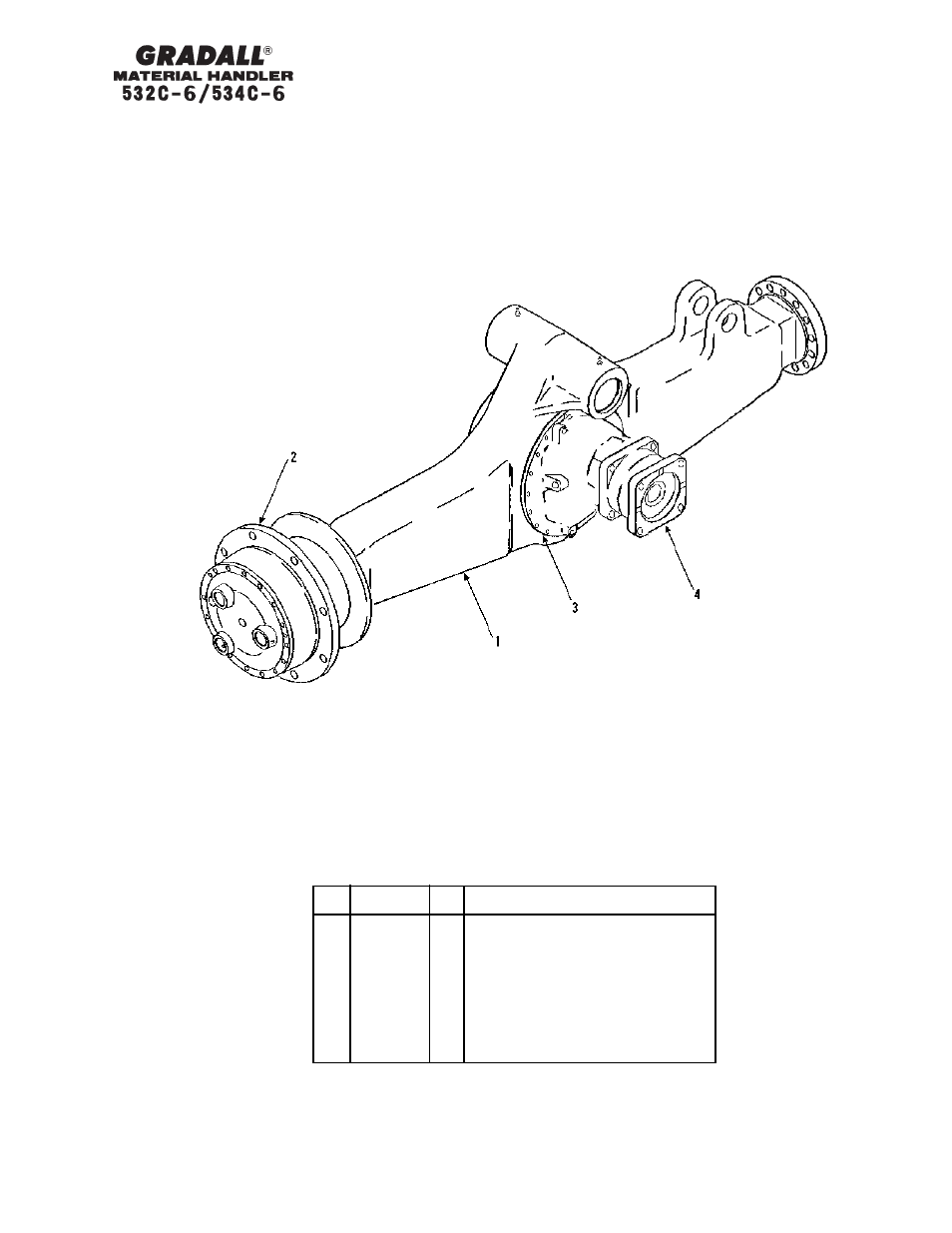 Section 6 drive train | Gradall 534C-6 Parts Manual User Manual | Page 104 / 380