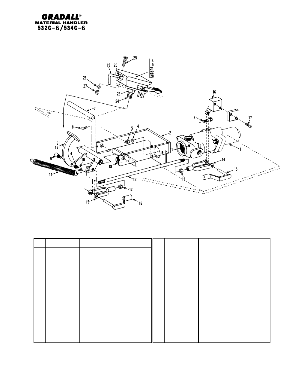 Controls brake & inching linkage | Gradall 534C-6 Parts Manual User Manual | Page 135 / 380