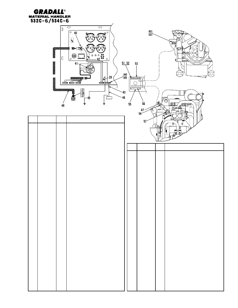 View c-c | Gradall 534C-6 Parts Manual User Manual | Page 312 / 380