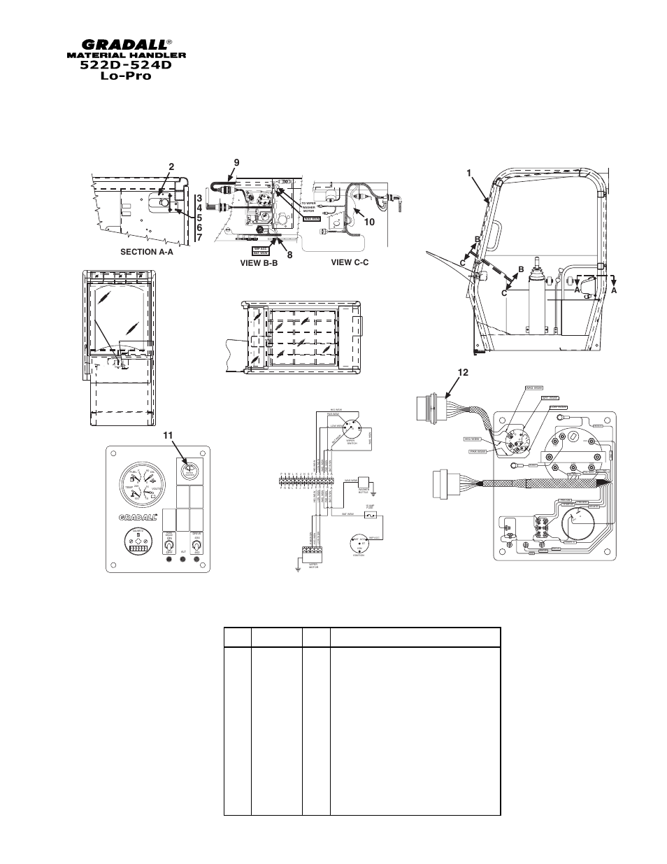 24 item part no. qty. description of part | Gradall 524D LoPro User Manual | Page 162 / 166