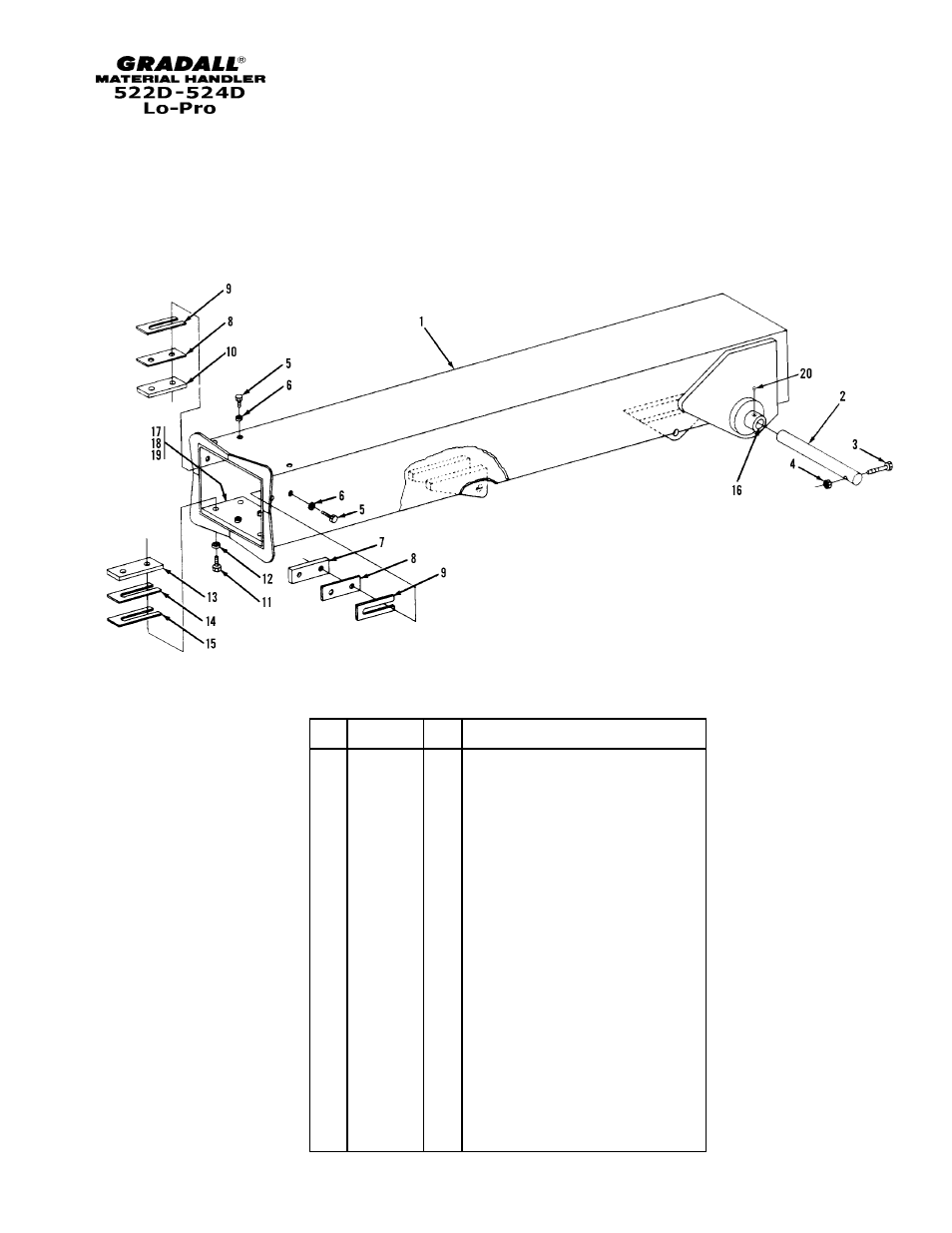 Section 3 boom | Gradall 524D LoPro User Manual | Page 31 / 166