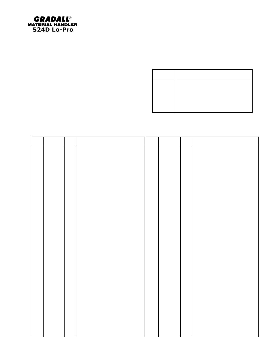 Gradall 524D LoPro User Manual | Page 50 / 166