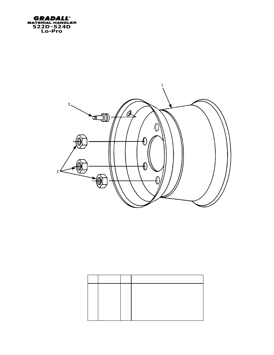 Drive train wheels & tires | Gradall 524D LoPro User Manual | Page 70 / 166