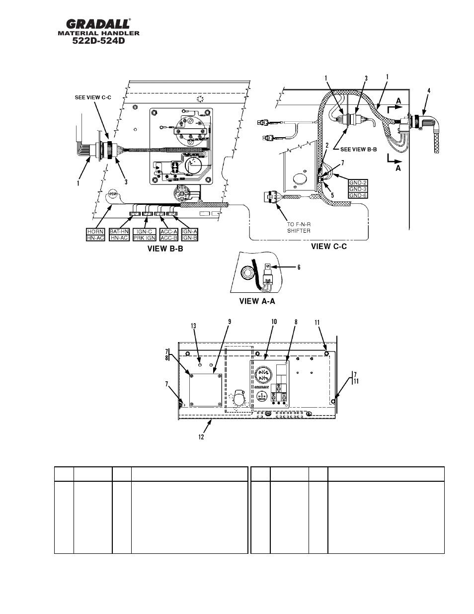 Section 11 electrical, Electrical dash panel | Gradall 524D User Manual | Page 149 / 225