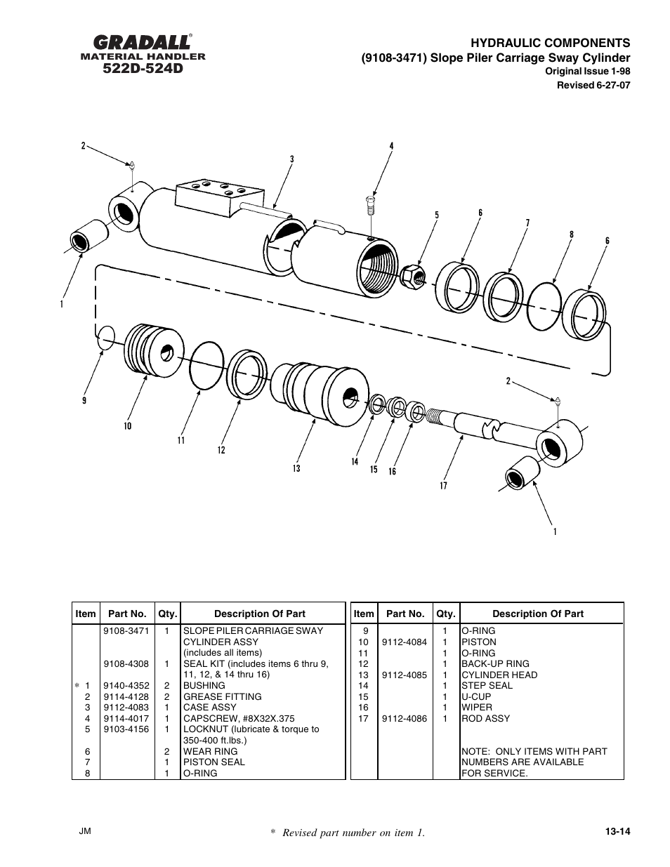 Gradall 524D User Manual | Page 188 / 225