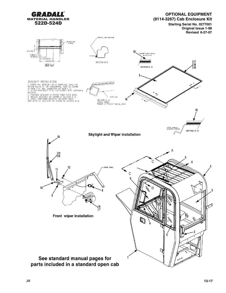 Gradall 524D User Manual | Page 193 / 225