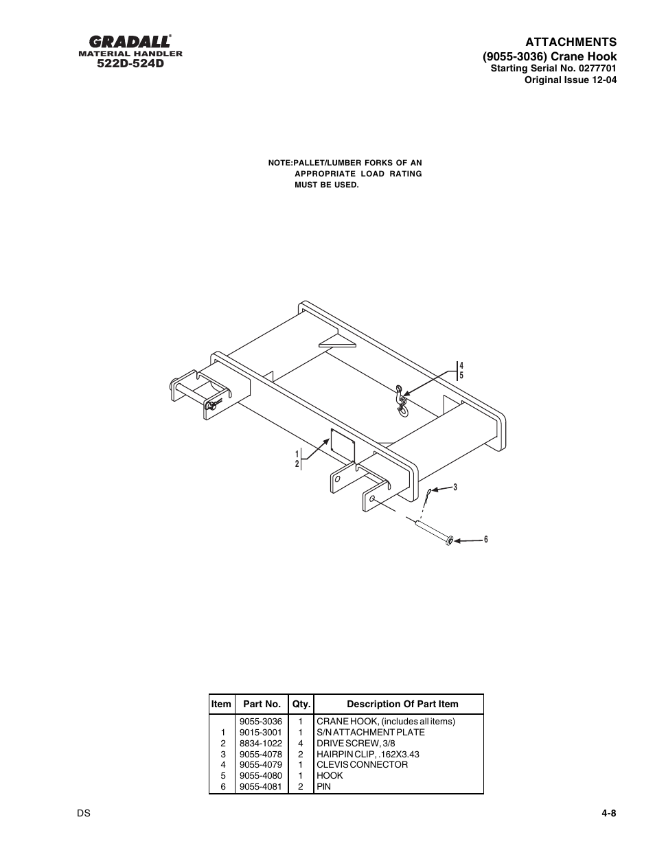 Gradall 524D User Manual | Page 46 / 225