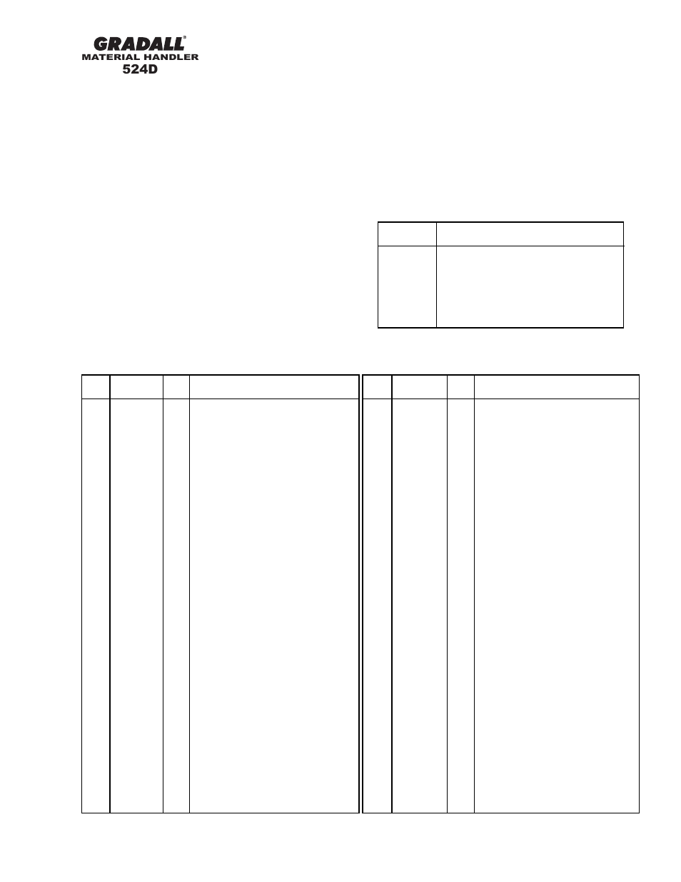 524d | Gradall 524D User Manual | Page 48 / 225