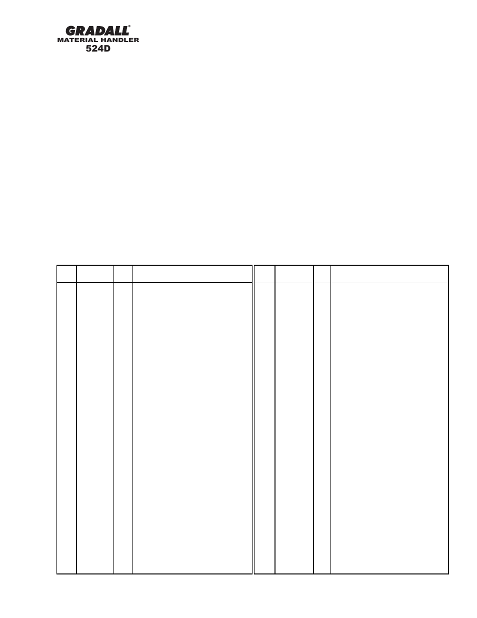 524d | Gradall 524D User Manual | Page 62 / 225