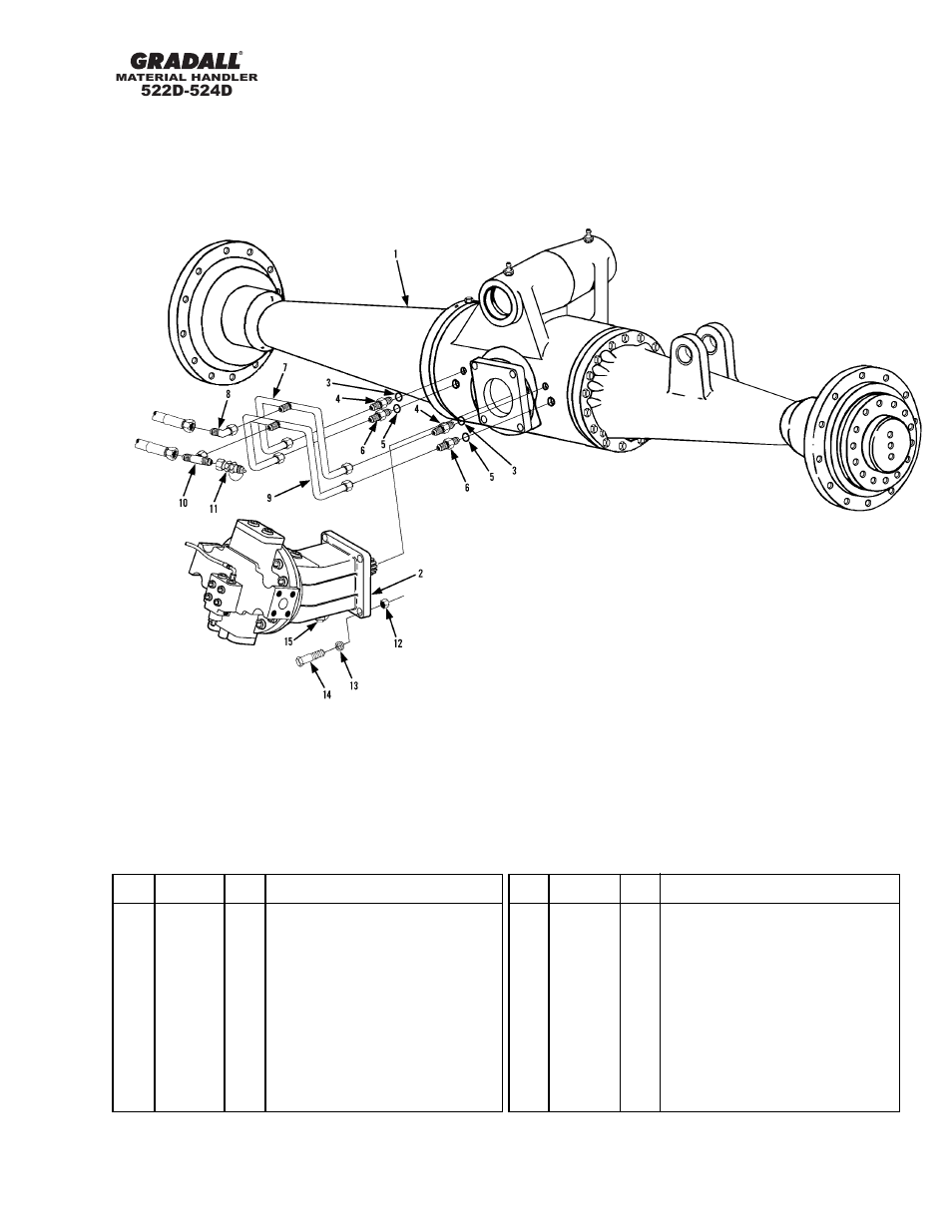 Section 6 drive train | Gradall 524D User Manual | Page 88 / 225