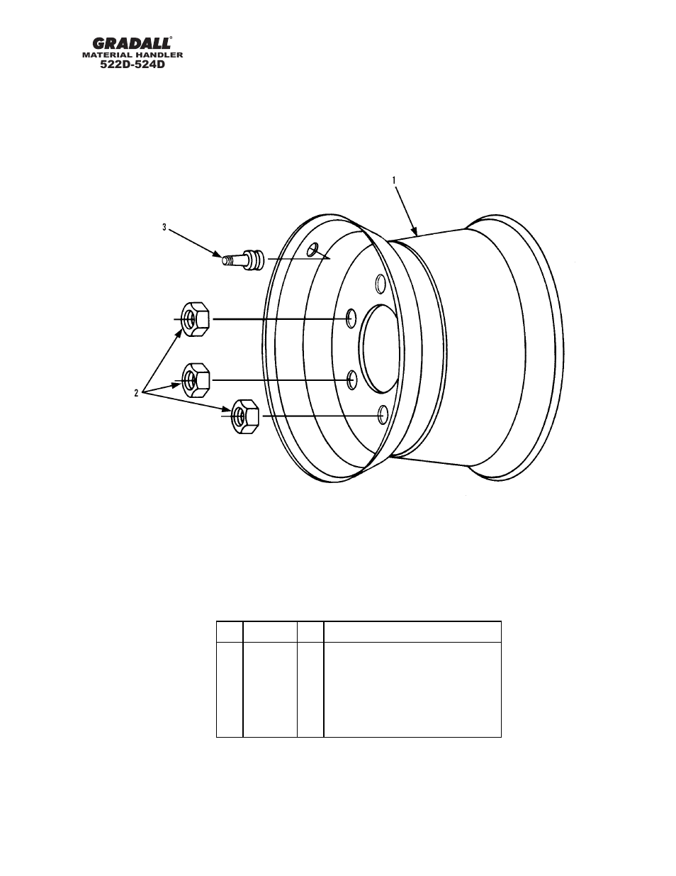 Drive train wheels & tires | Gradall 524D User Manual | Page 95 / 225