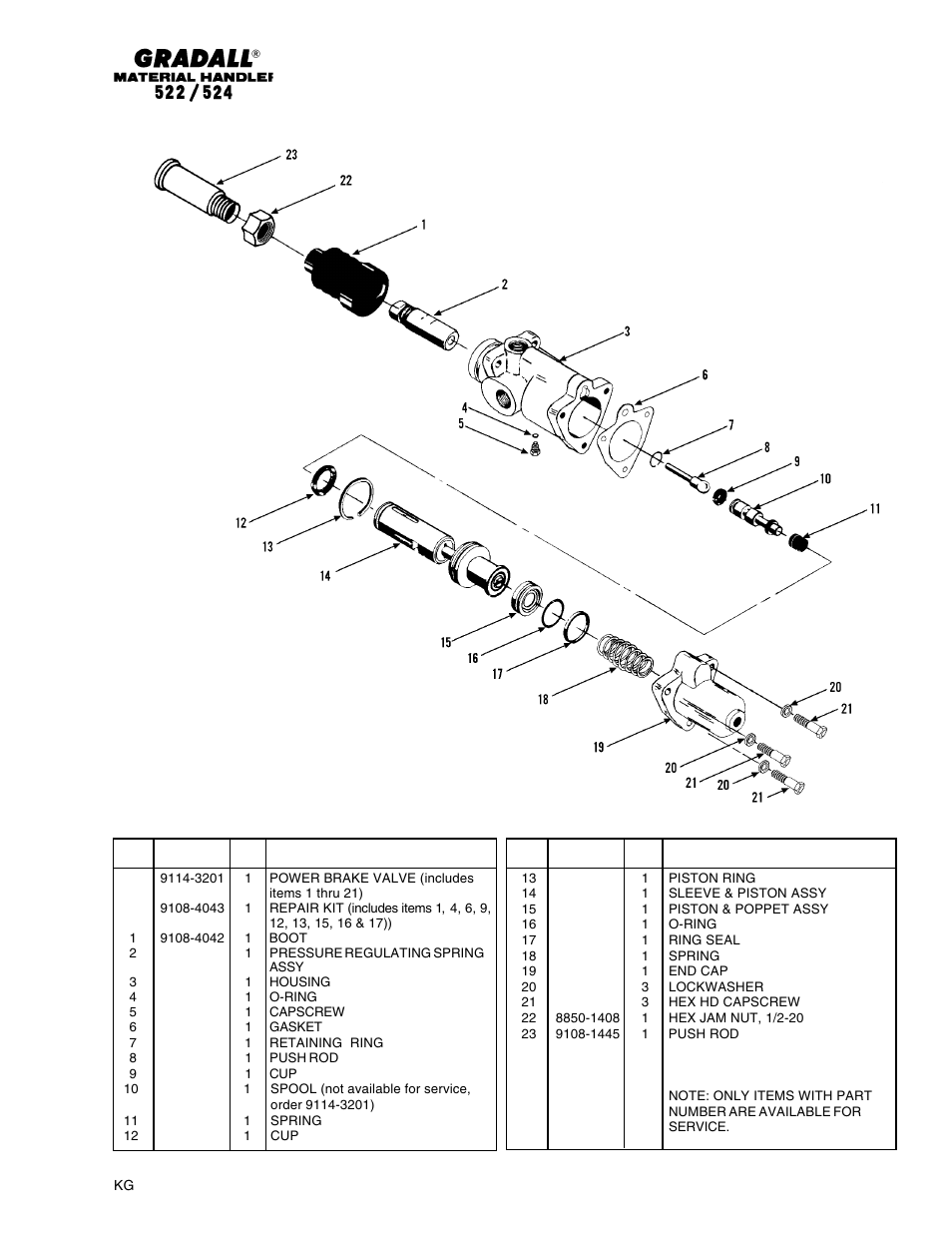 Gradall 524 Parts Manual User Manual | Page 175 / 312