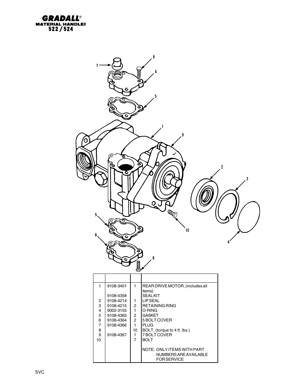 Gradall 524 Parts Manual User Manual | Page 196 / 312