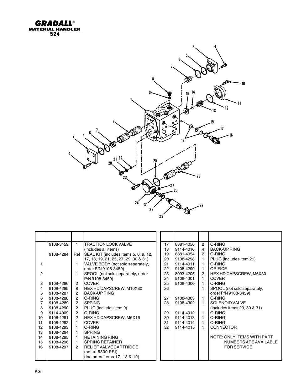 Gradall 524 Parts Manual User Manual | Page 199 / 312
