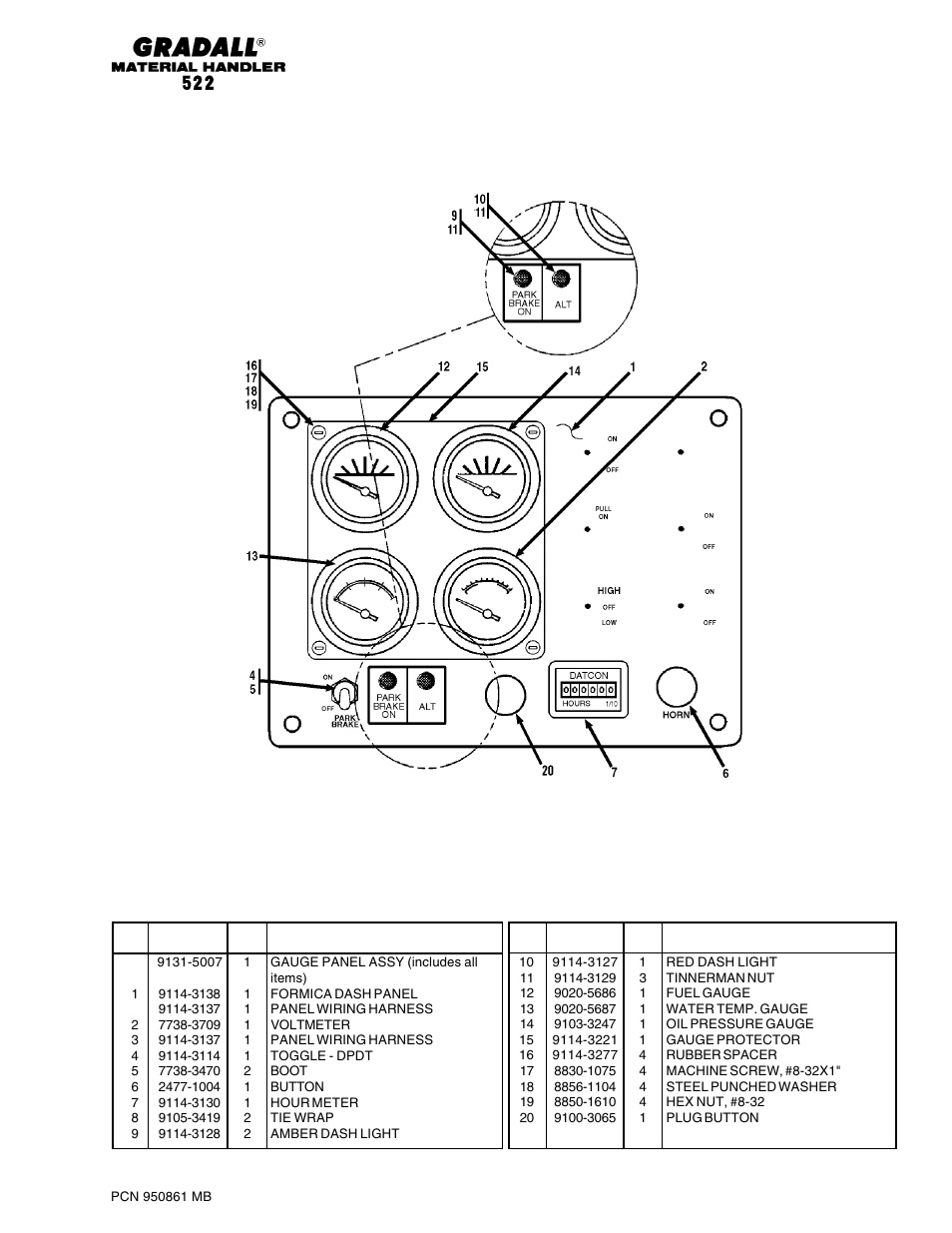 Gradall 524 Parts Manual User Manual | Page 212 / 312
