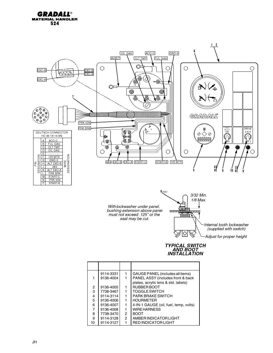 Gradall 524 Parts Manual User Manual | Page 217 / 312