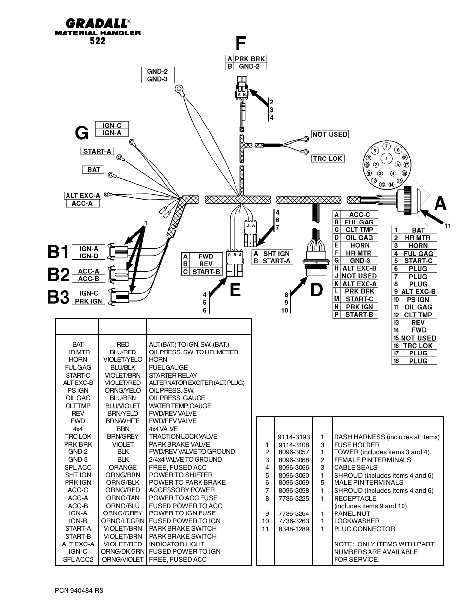 Gradall 524 Parts Manual User Manual | Page 218 / 312