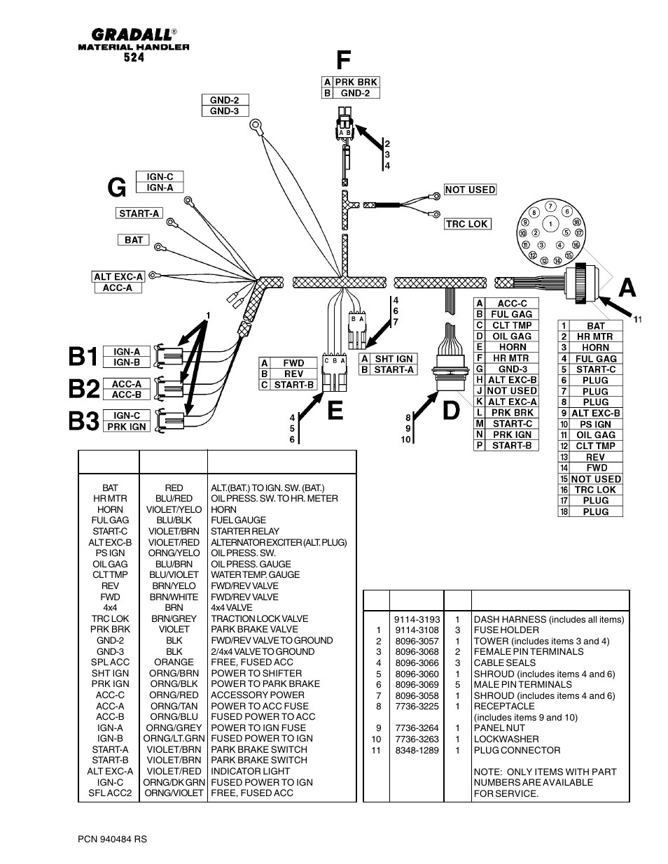 Gradall 524 Parts Manual User Manual | Page 220 / 312