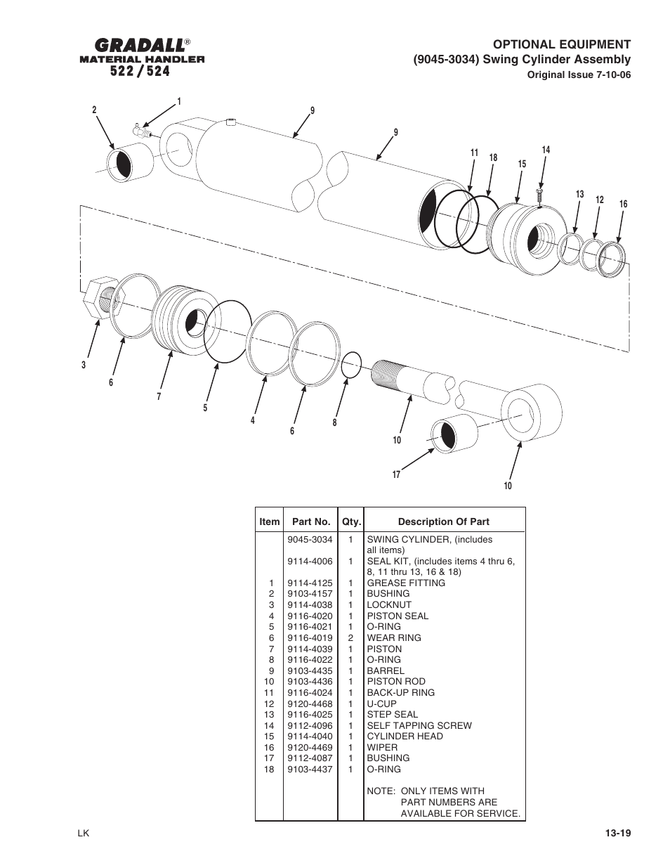 Gradall 524 Parts Manual User Manual | Page 274 / 312