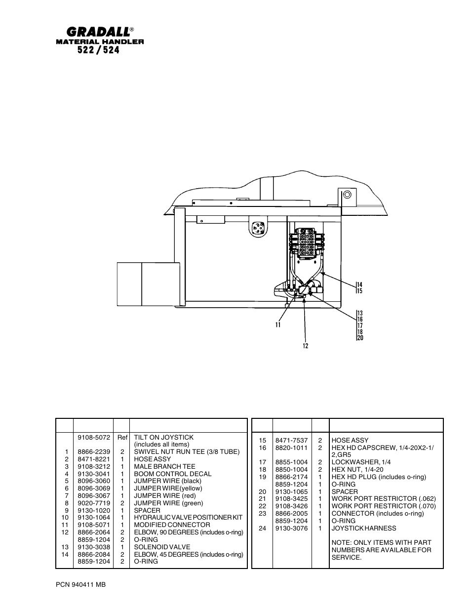 Gradall 524 Parts Manual User Manual | Page 292 / 312