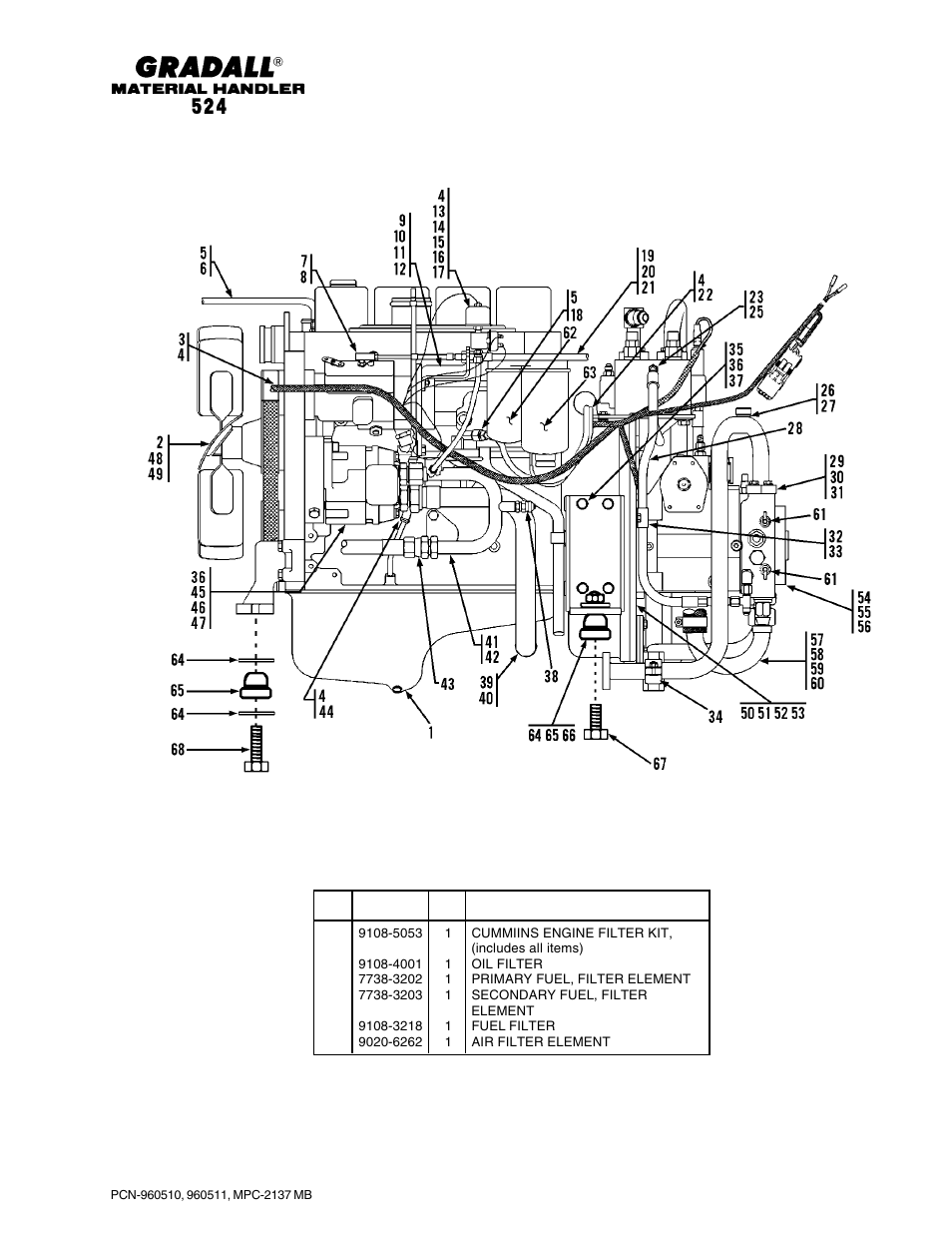 Gradall 524 Parts Manual User Manual | Page 60 / 312