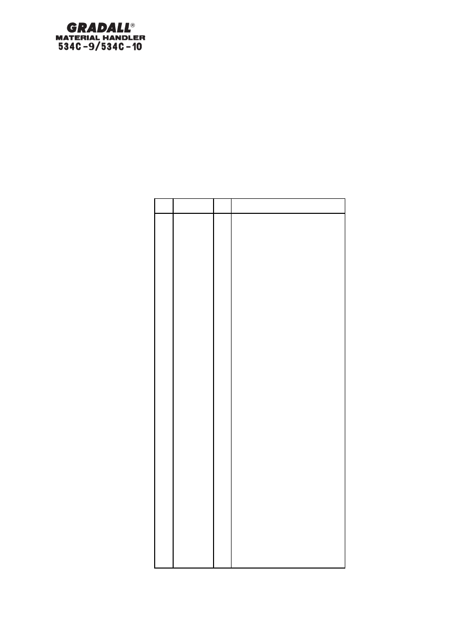 Gradall 534C-10 Parts Manual User Manual | Page 186 / 255