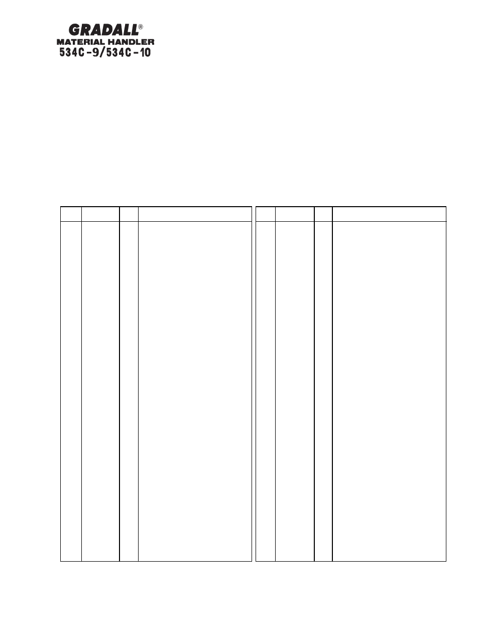 Chassis & attaching parts frame shrouding & trim | Gradall 534C-10 Parts Manual User Manual | Page 29 / 255