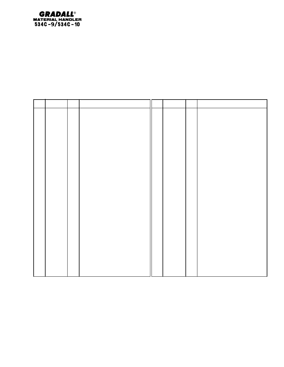 Gradall 534C-10 Parts Manual User Manual | Page 73 / 255