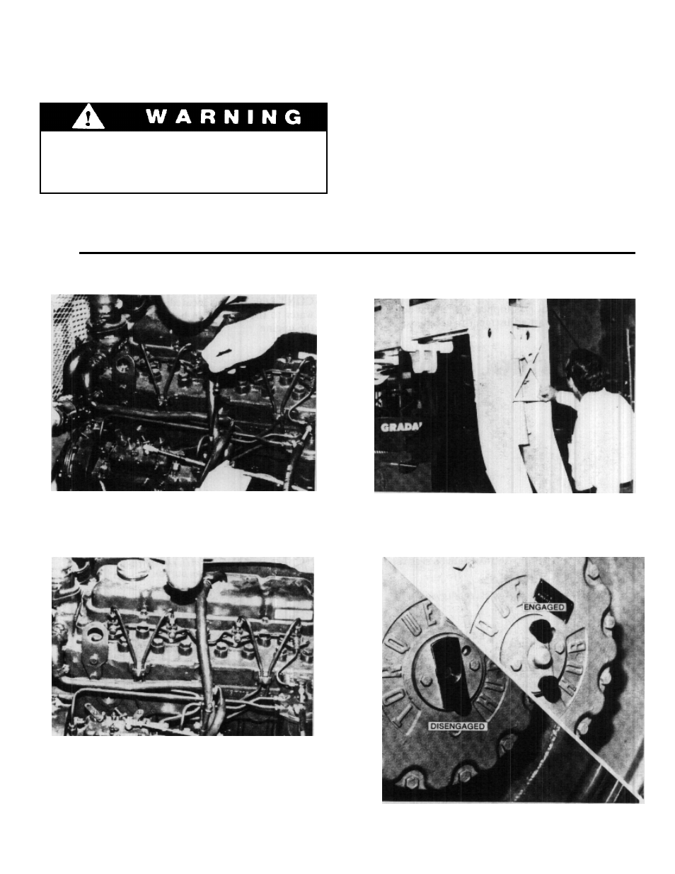 Checks and services before starting engine | Gradall 534B (9103-1148) Operation Manual User Manual | Page 7 / 24