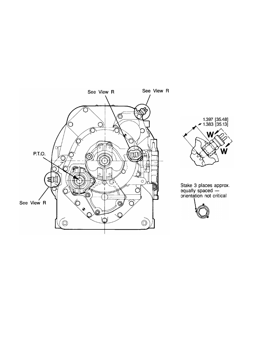 Speed sensor bushing installation | Gradall 534B (9020-7317) Service Manual User Manual | Page 210 / 244