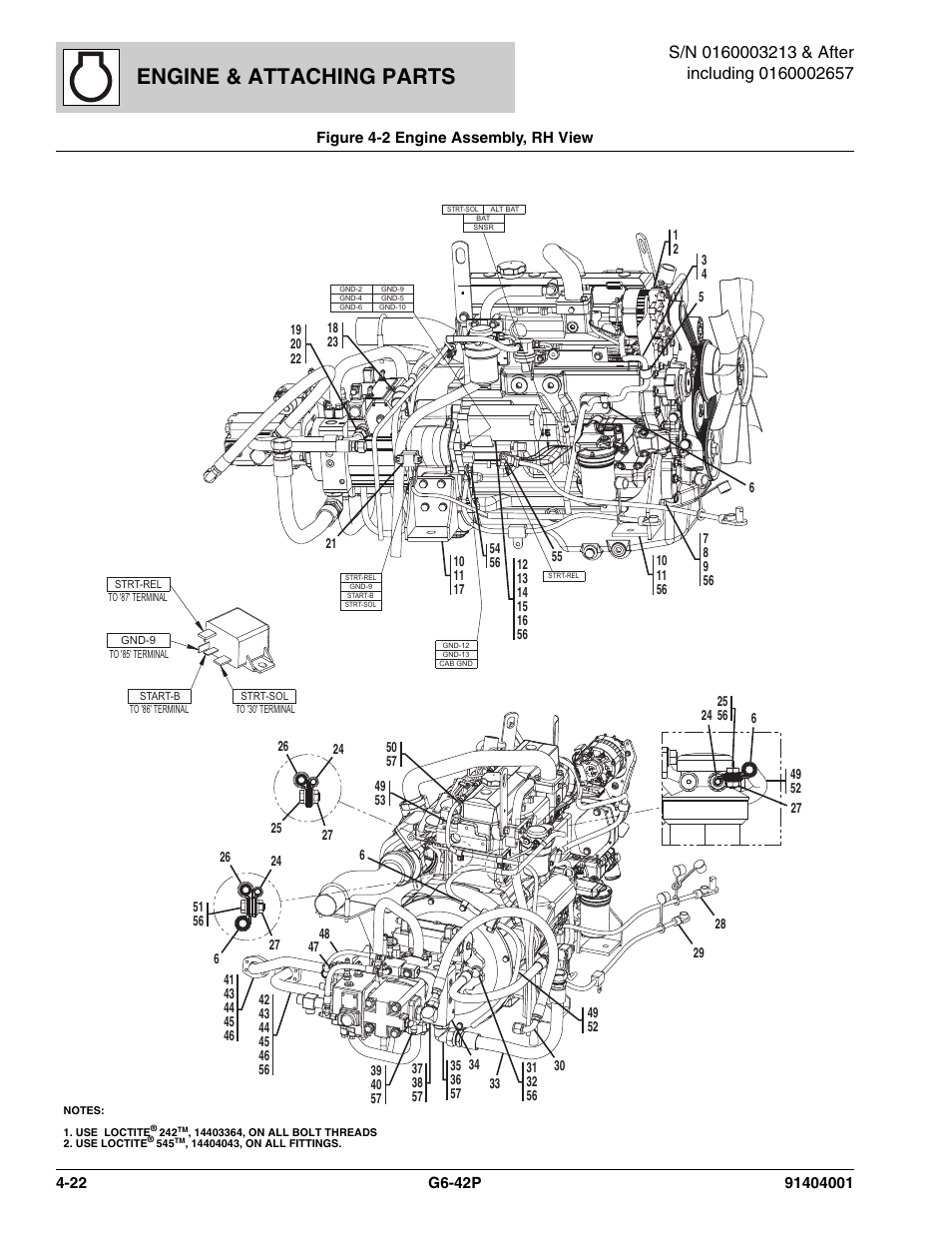 Engine & attaching parts | JLG G6-42P Parts Manual User Manual | Page 138 / 556